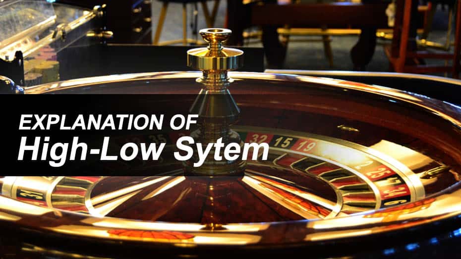 High low system in baccarat