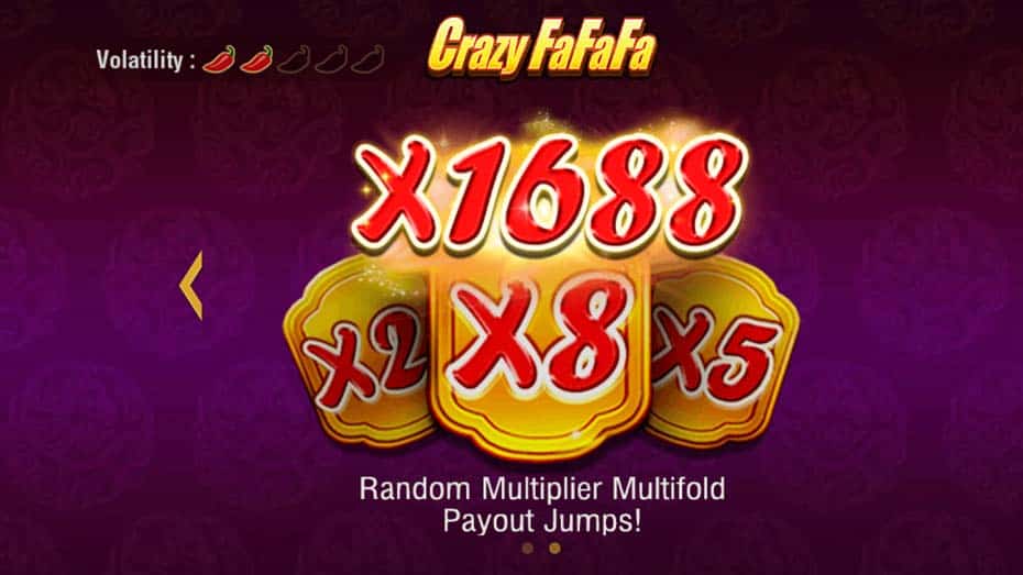 Multiplier for Crazy Fa Fa Fa Slot