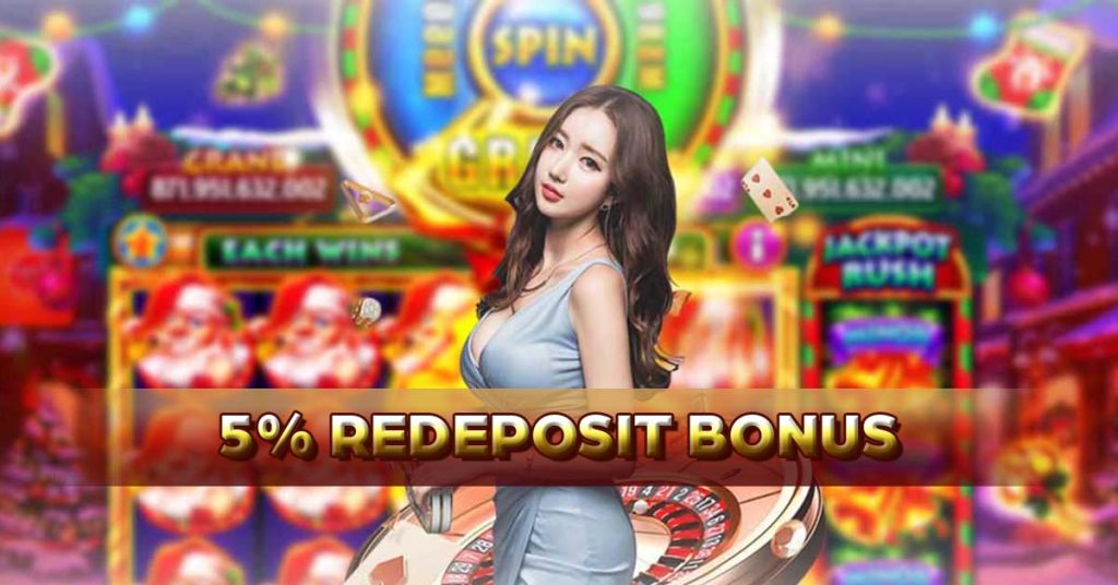 5% Redeposits Bonus